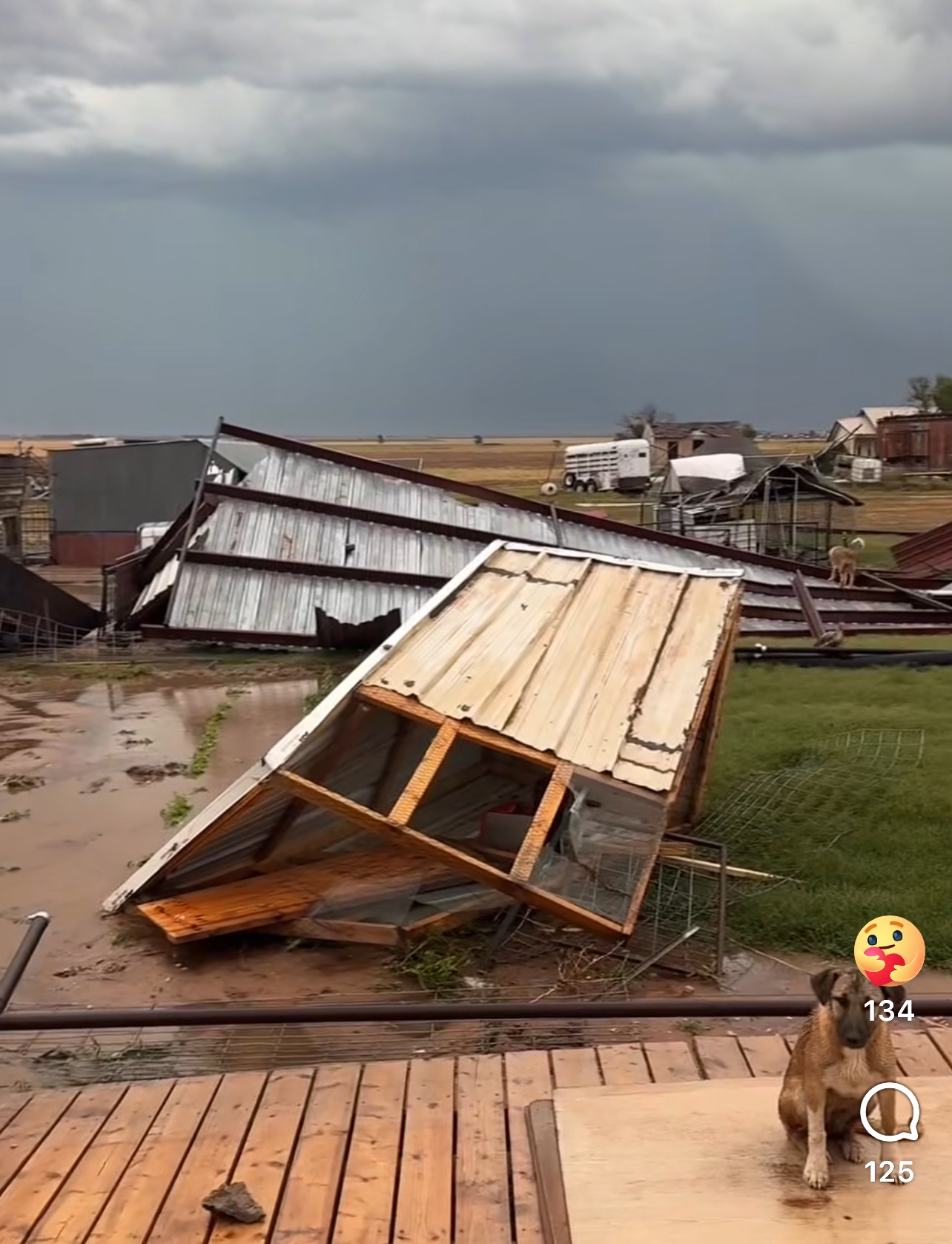 Help Lee Wilcox get back up on his feet from a tornado campaign photo, 4 of 6