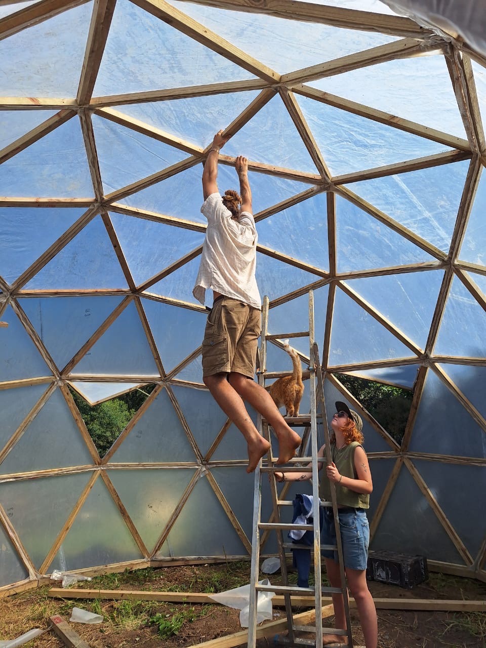 Build a Safe Haven: A Geodome Shelter for Abused Women campaign photo, 2 of 8