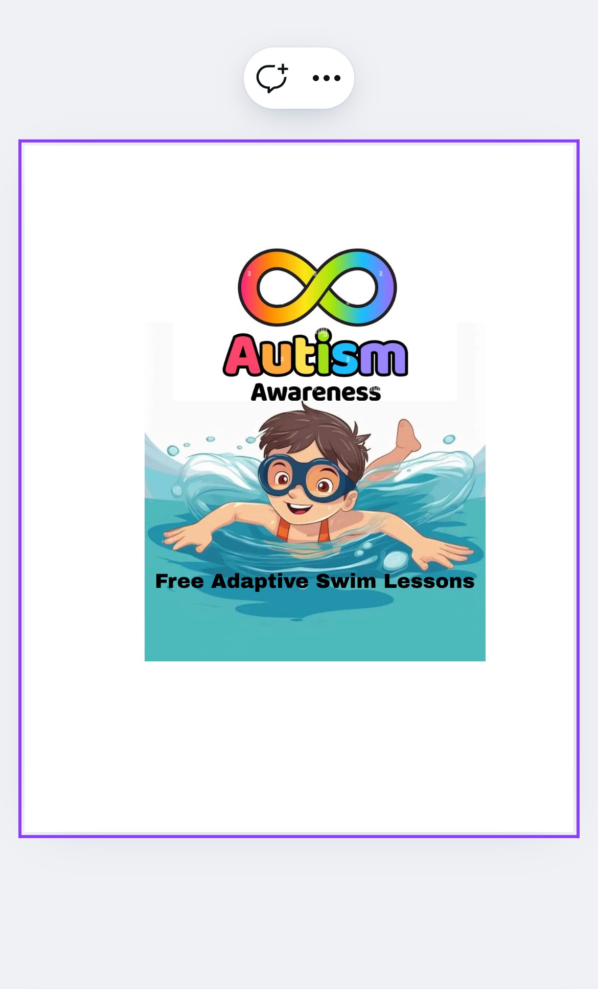 Providing Free Swim Lessons for Children with Autism campaign photo, 2 of 4