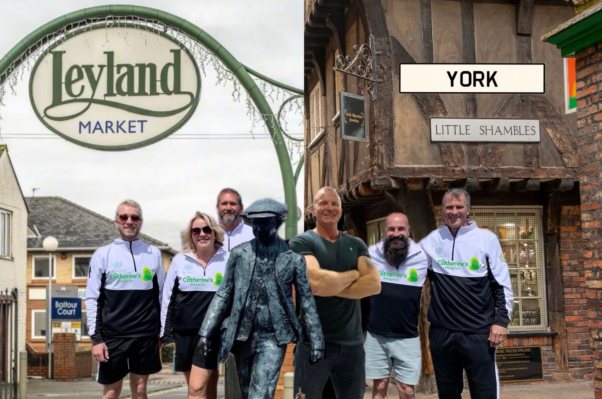 Leyland Town Teams annual charity walk. York to Leyland campaign photo, 2 of 4