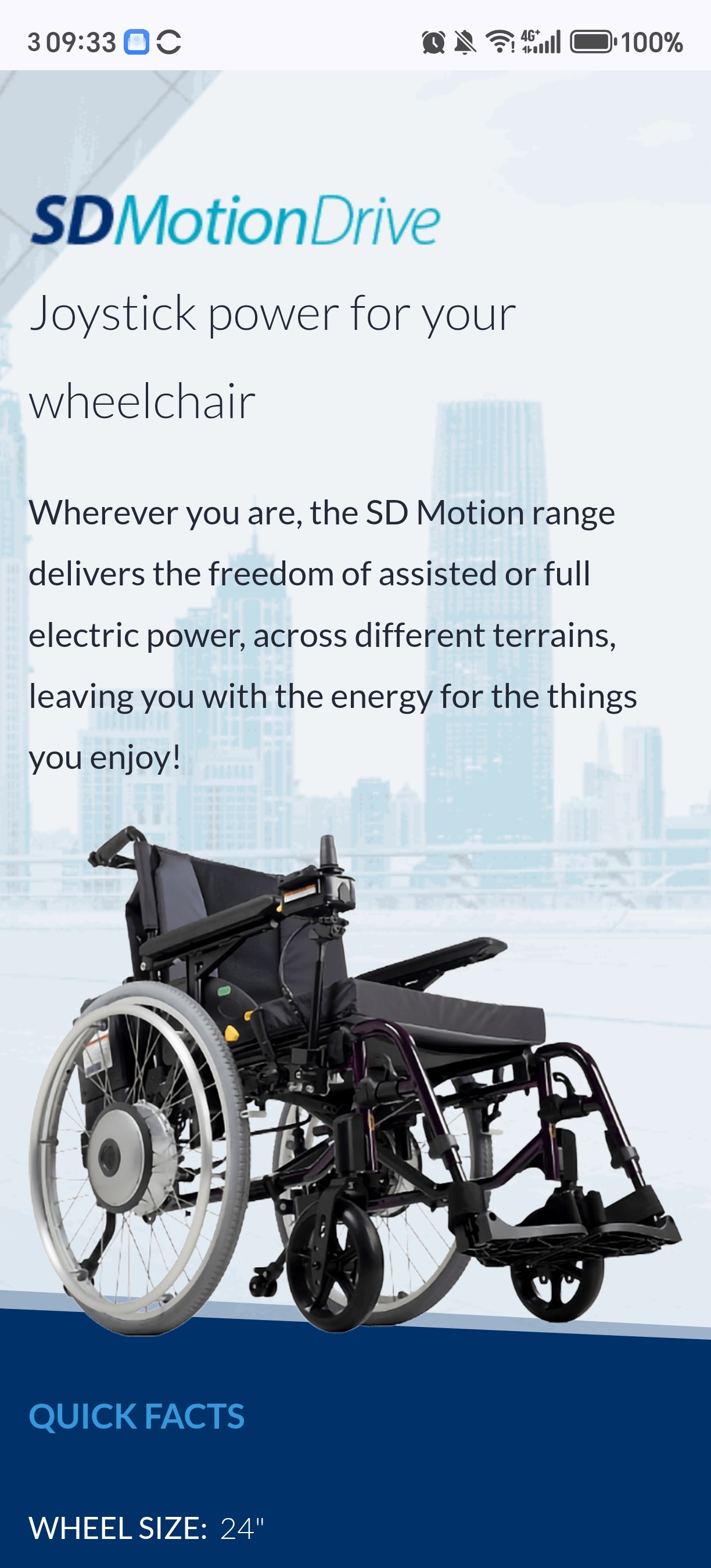 Electric wheel chair all terrains fund campaign photo, 7 of 8