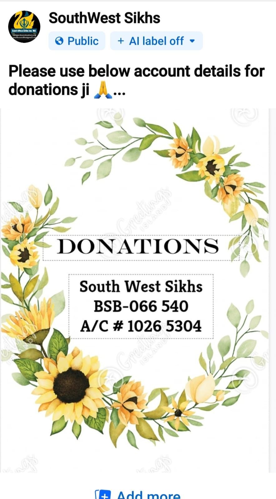 Donate for first Gurdwara Sahib, Bunbury (W.A) campaign photo, 4 of 8