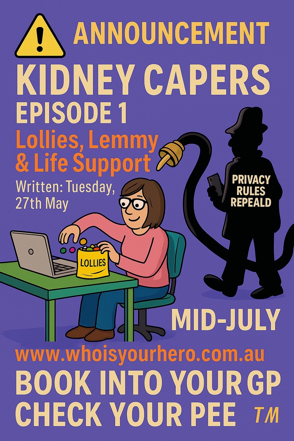 Awareness for male GP visits,blood tests,stop kidney fails. campaign photo, 4 of 7