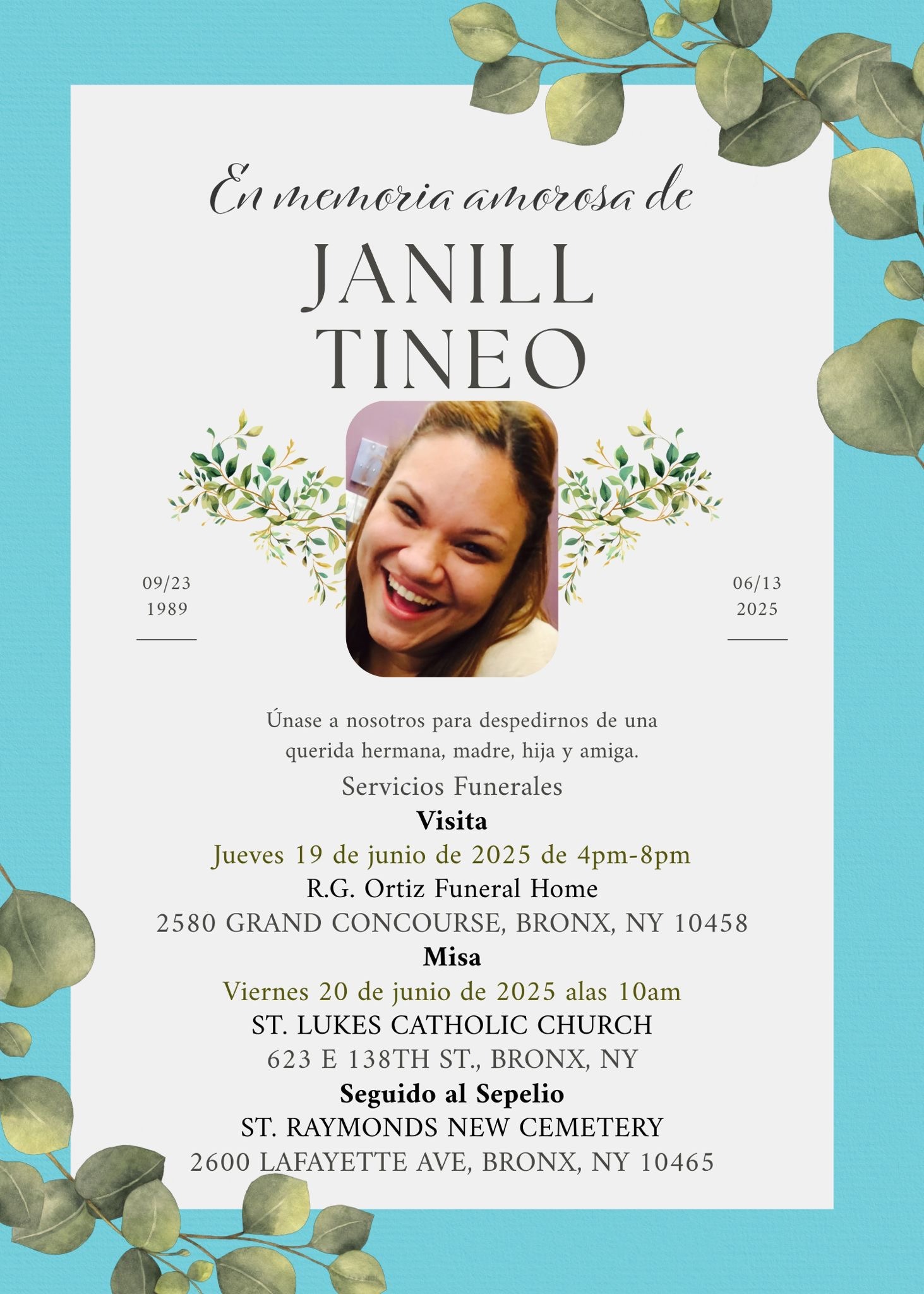 In Memory of Janill Tineo: Supporting Her Daughter & Family campaign photo, 2 of 4