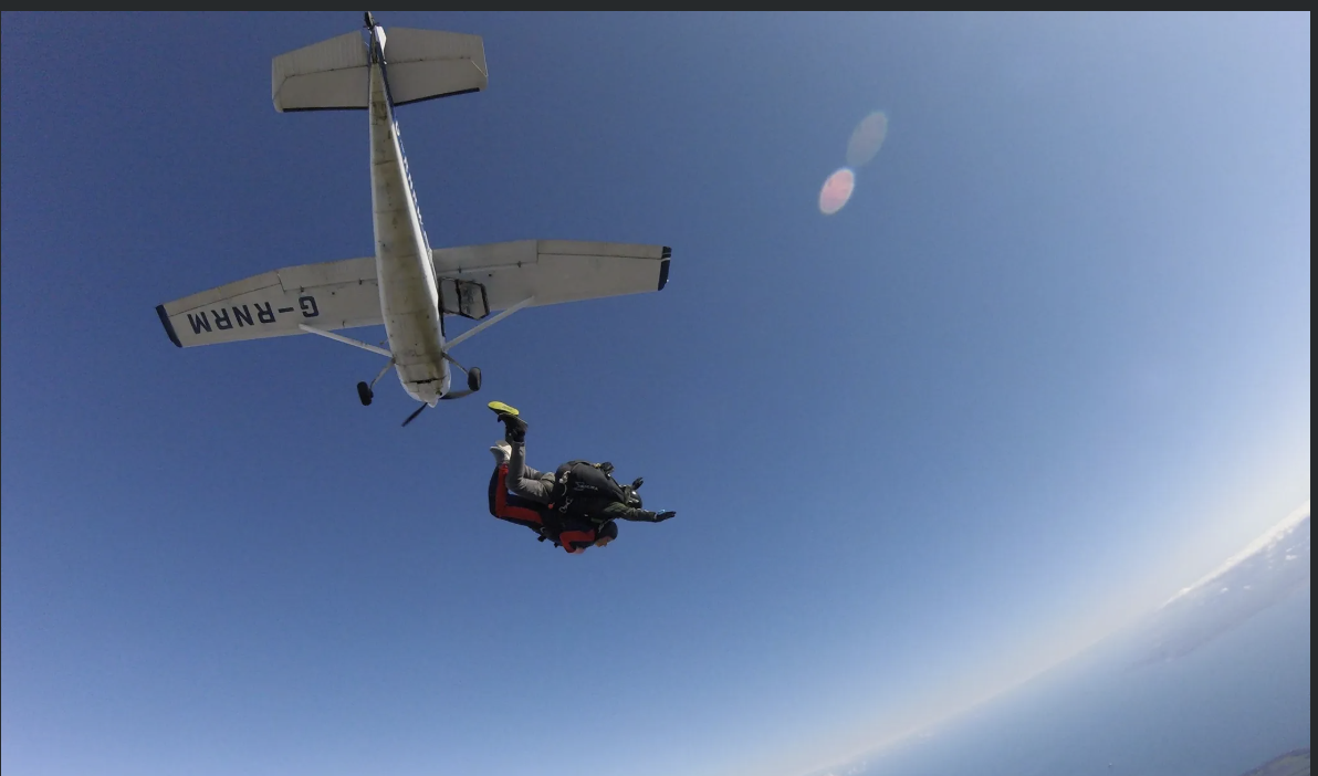 Rhys' Sky Dive for Outfit Moray campaign photo, 2 of 6