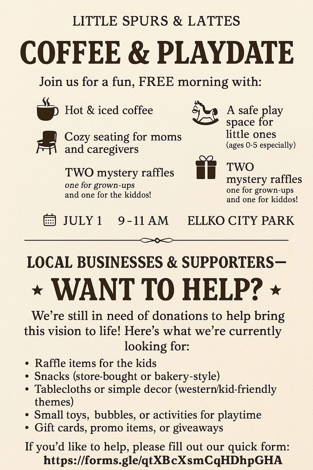 Bring Little Spurs & Lattes to Life in Elko campaign photo, 4 of 7