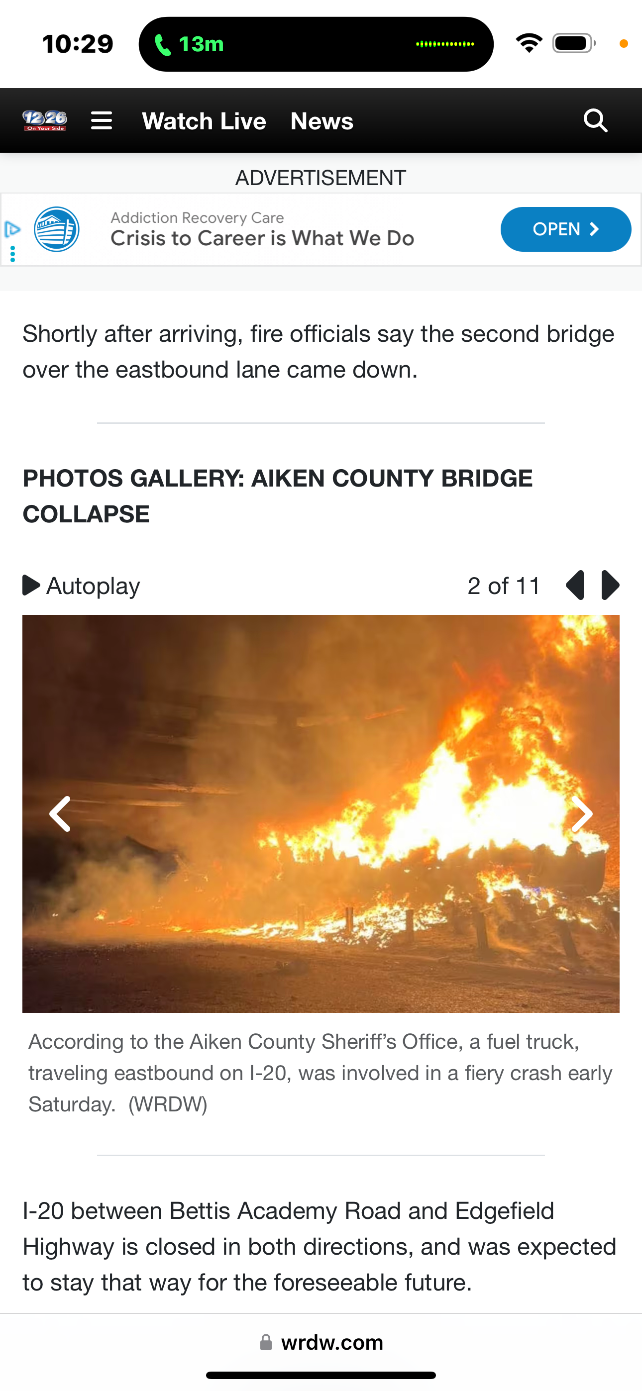 Help Fuel Tanker Driver Recover after Fiery I-20 Explosion campaign photo, 5 of 6