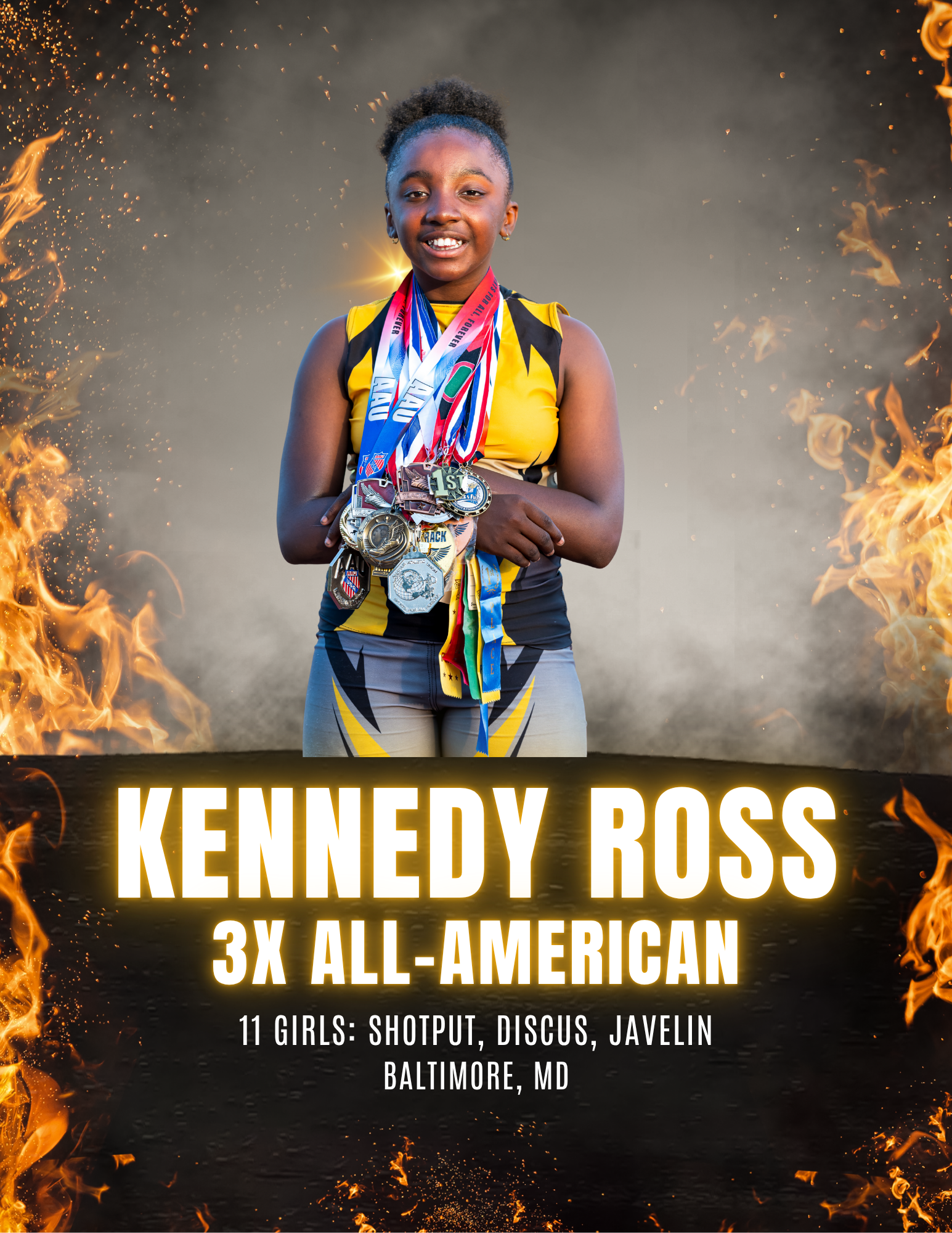 “Throwing for Gold: Kennedy’s Road to Houston” campaign photo, 6 of 7
