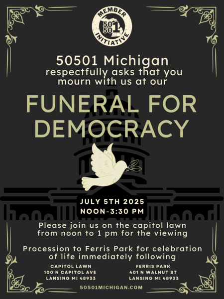 A Funeral For Democracy campaign photo, 2 of 4