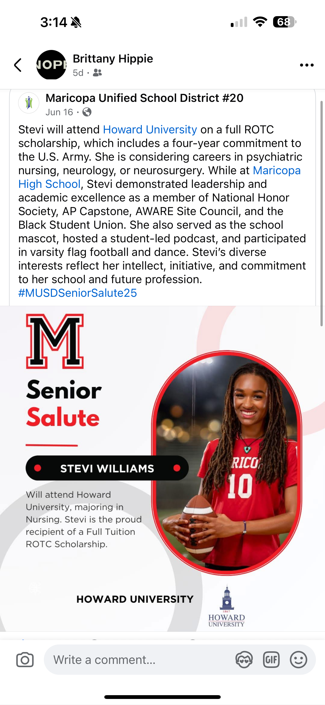 Support Stevi’s Nursing School Journey campaign photo, 2 of 4