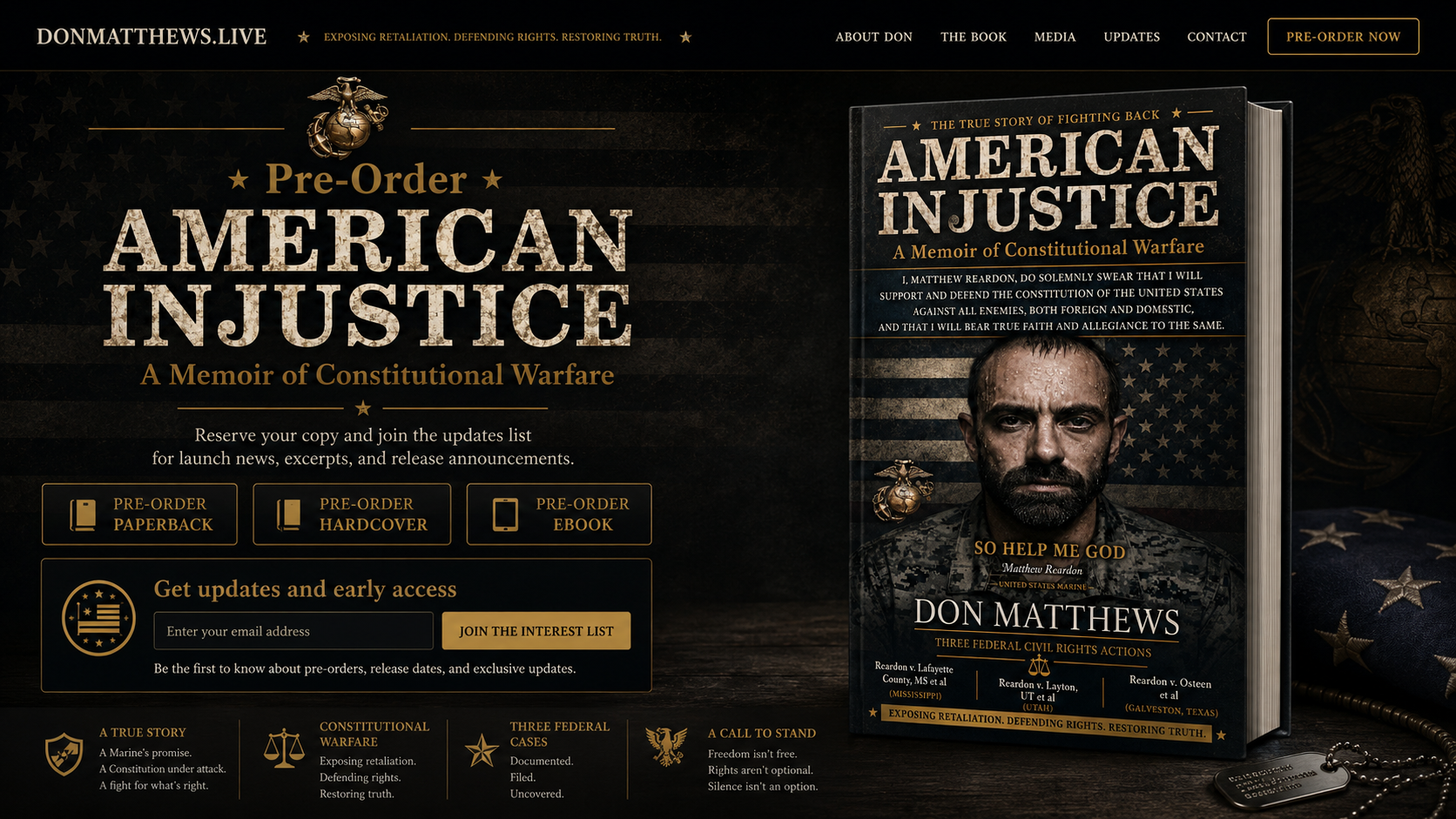 US Marine Veteran & Journalist Fighting Federal Retaliation campaign photo, 6 of 9