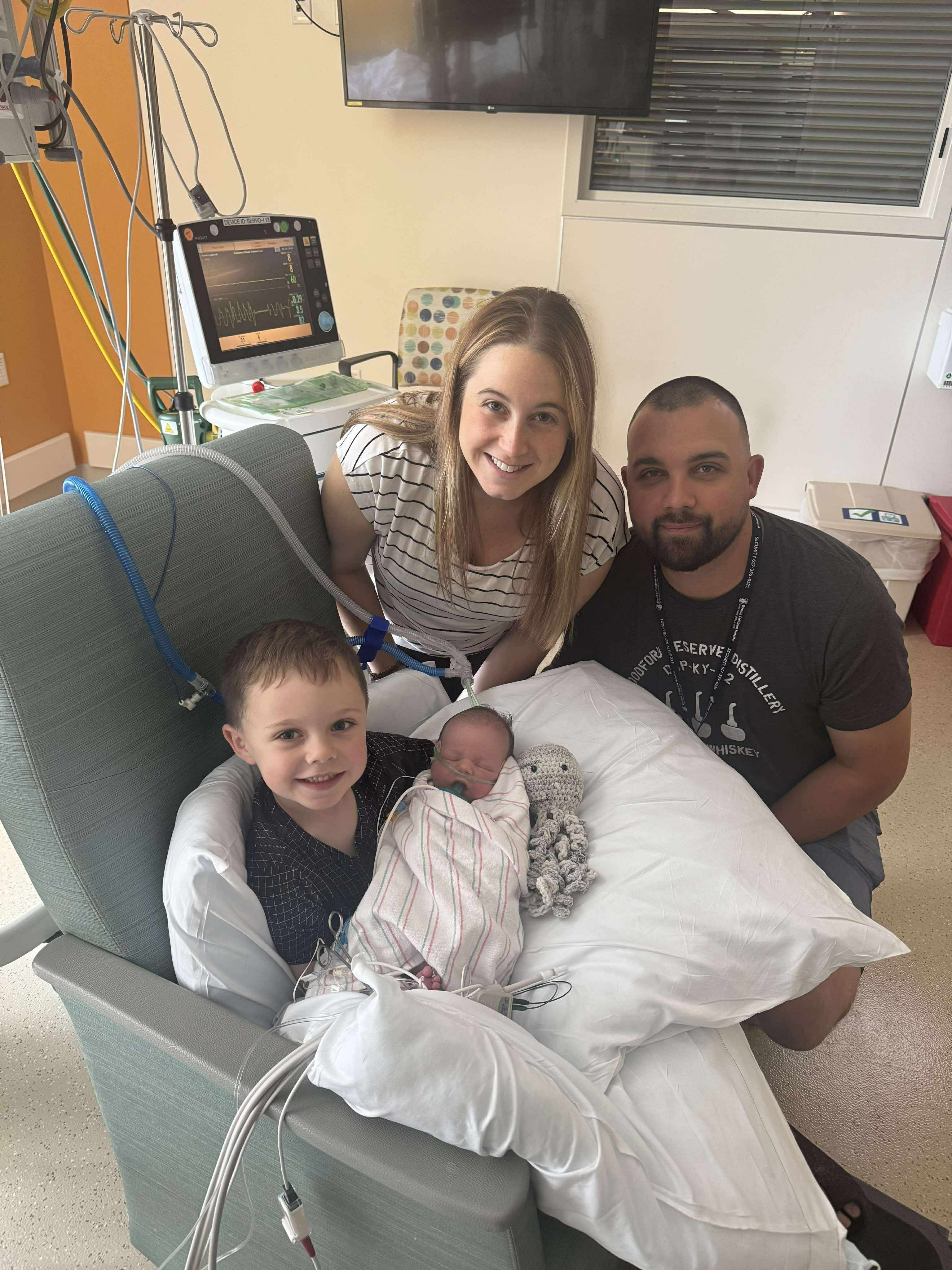 Baby Callum and family. campaign photo, 4 of 8