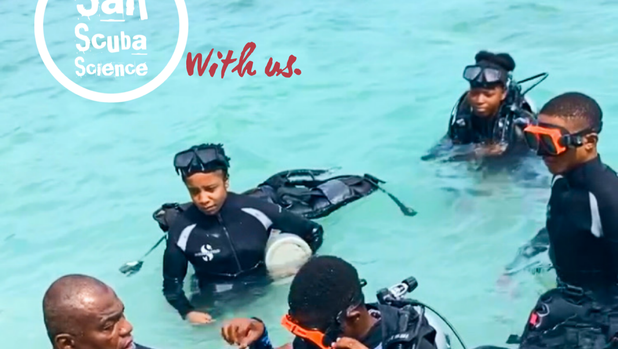 Urban youths learn how to scuba dive photo
