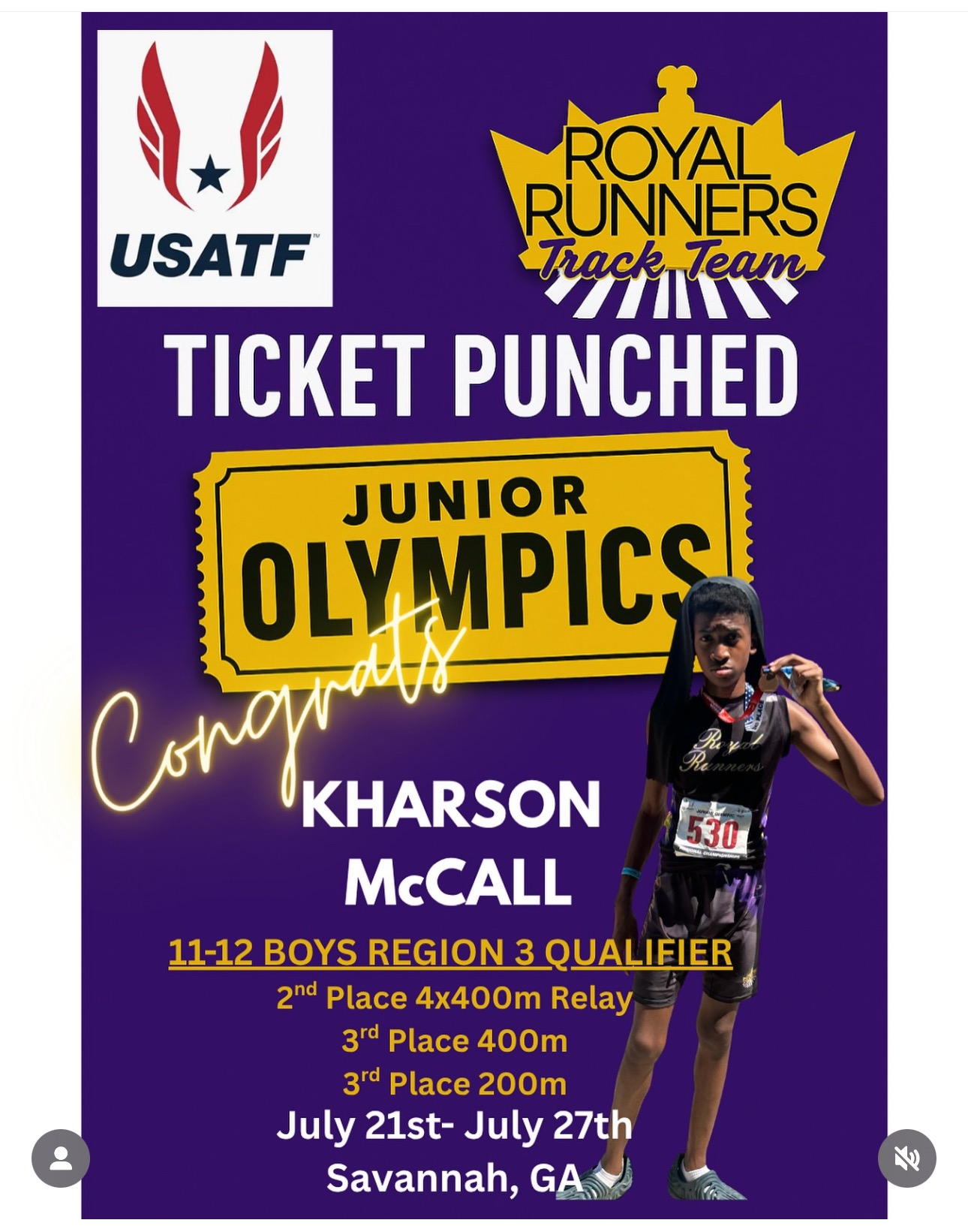 Help Kharson Compete in Junior Olympics campaign photo, 5 of 7