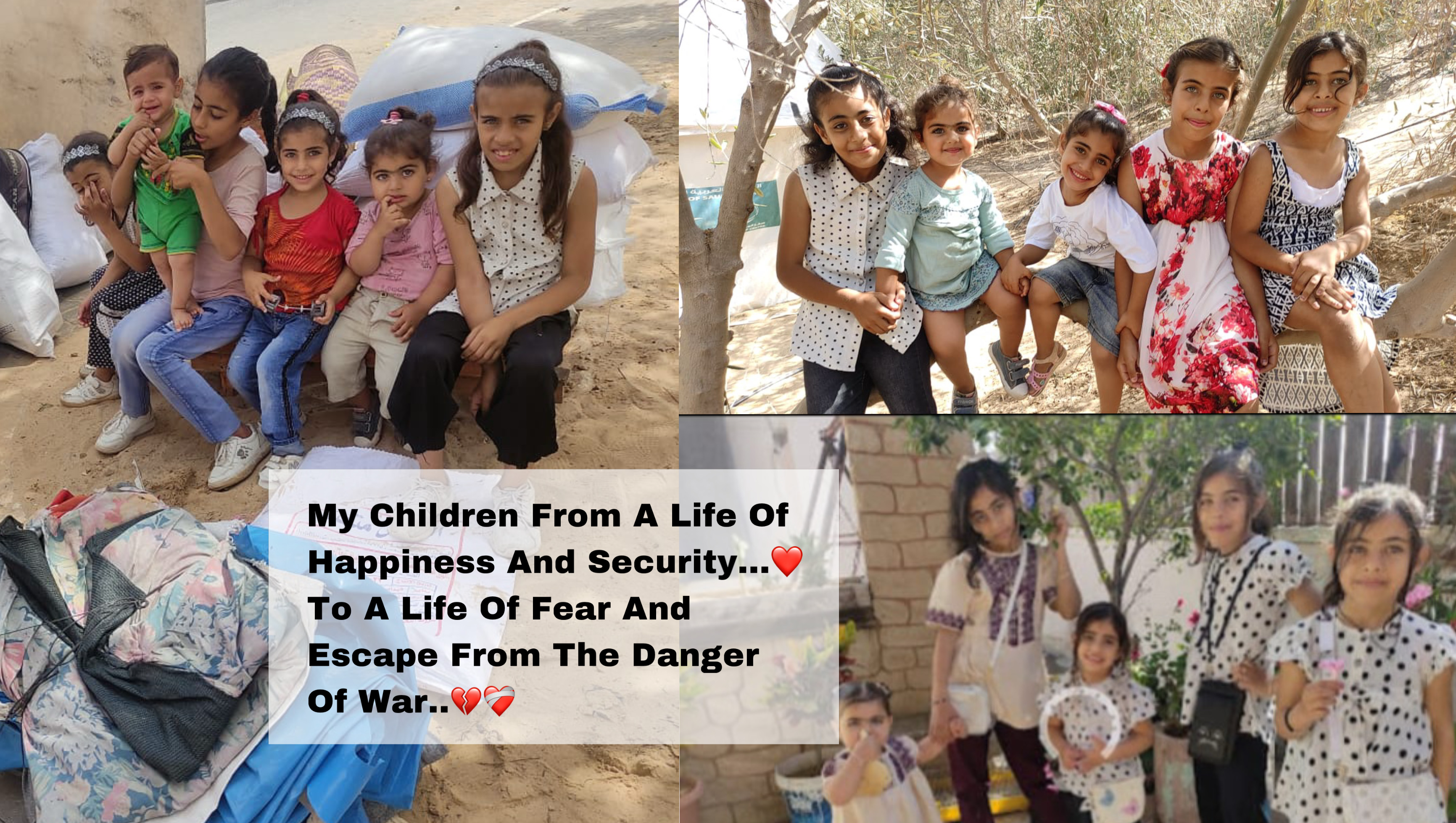 Help me save my children from the horrors of war in Gaza. photo