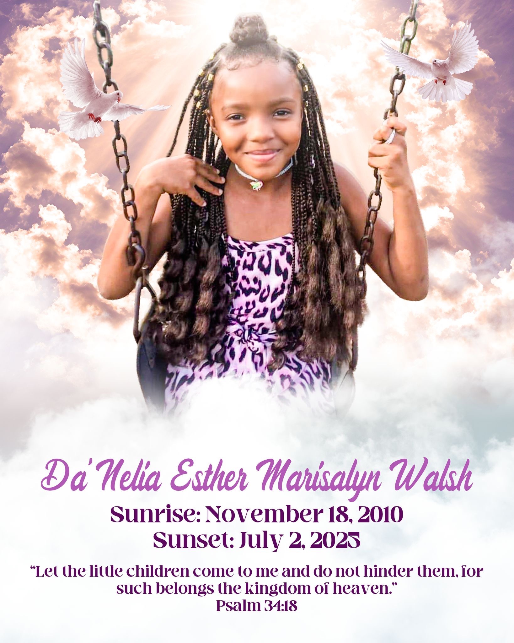 Help Honor Da’Nelia's Beautiful Life campaign photo, 2 of 6