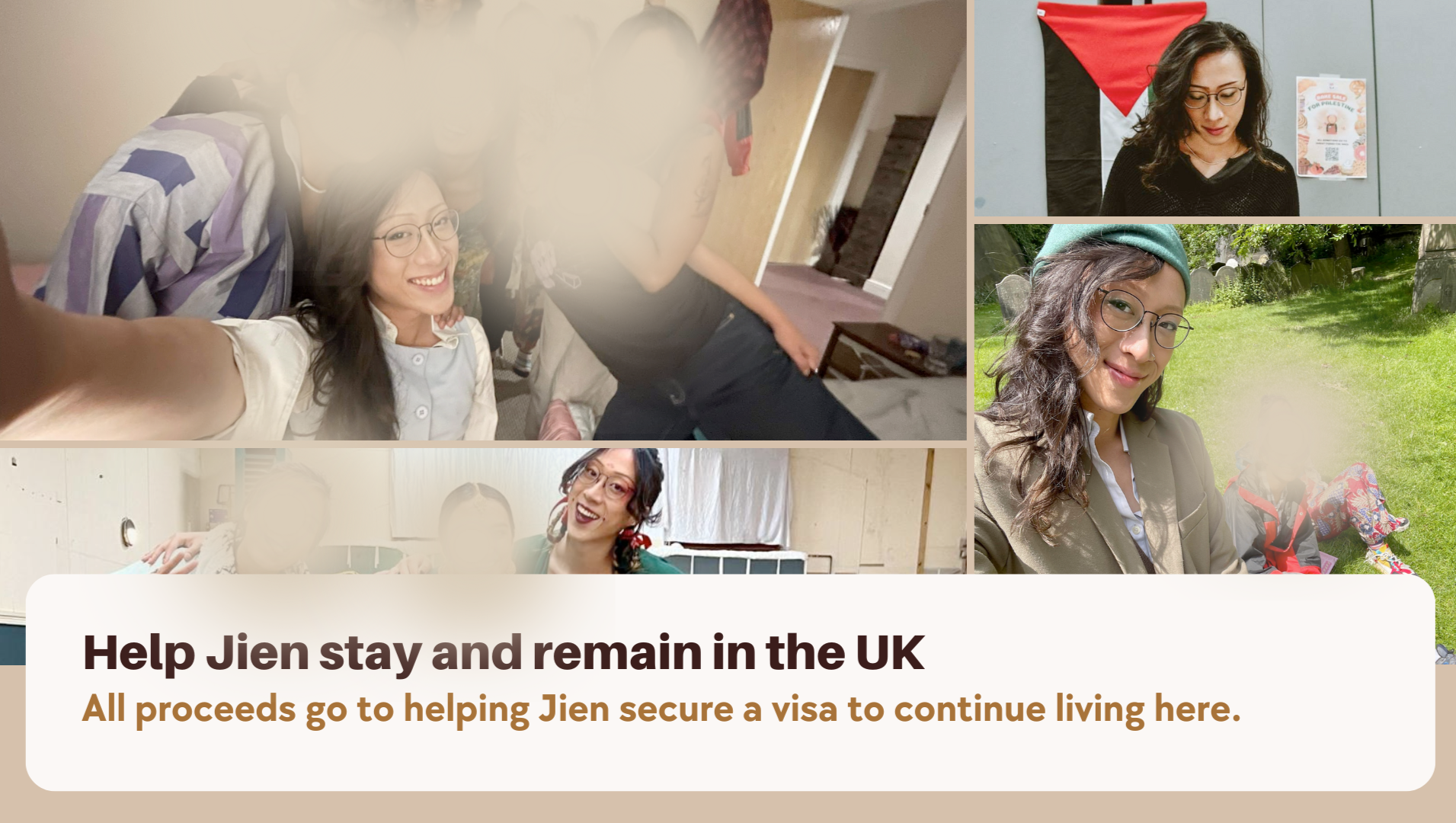 Help Jien stay and remain in the UK