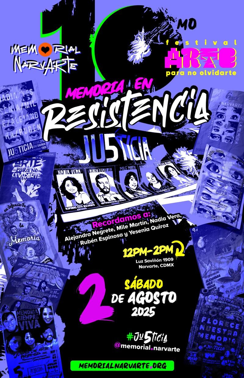 10°Aniversario Sin Verdad Ni Justicia CASO NARVARTE campaign photo, 5 of 6