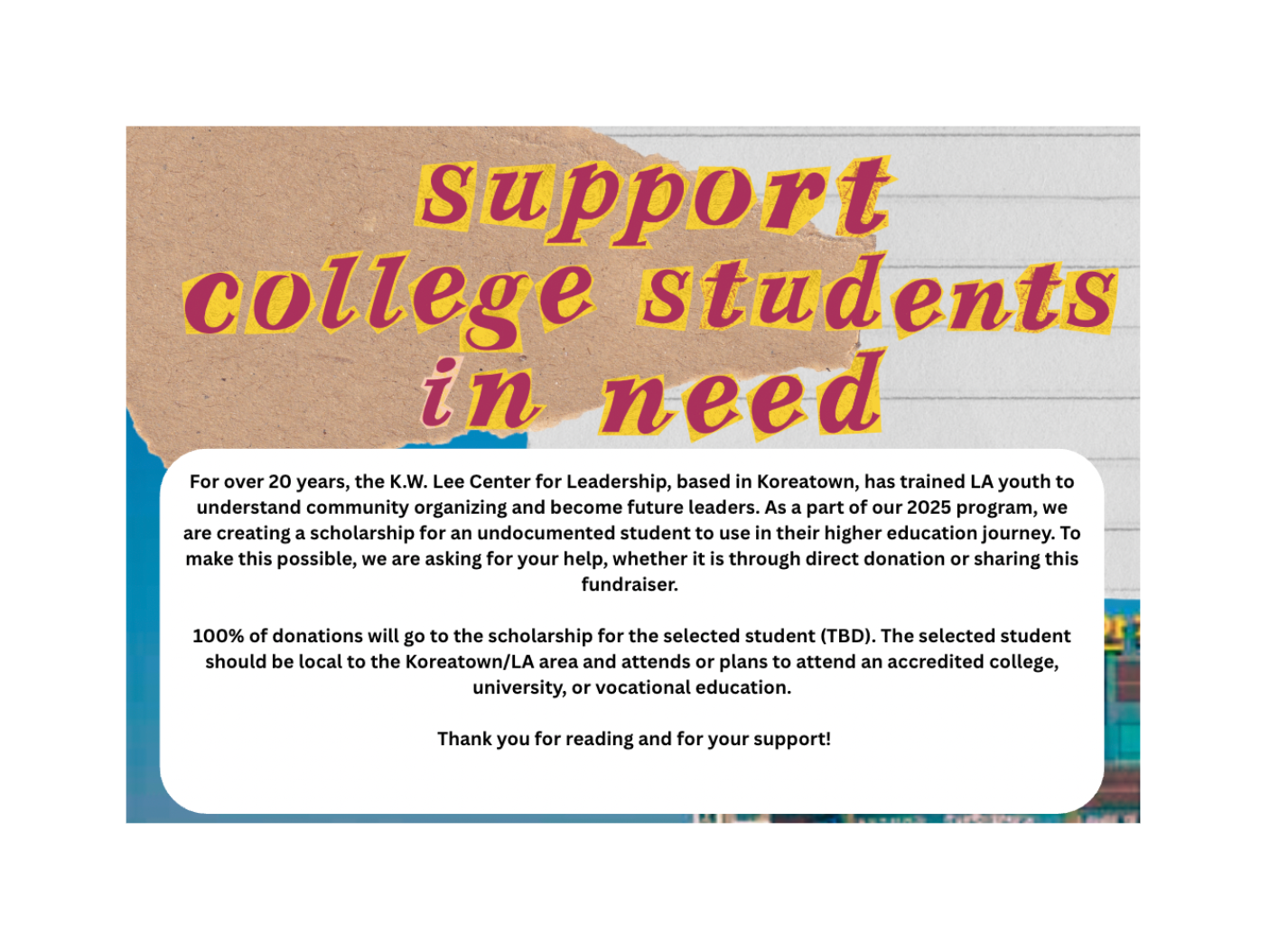Scholarship Fundraiser For Two Students campaign photo, 2 of 4