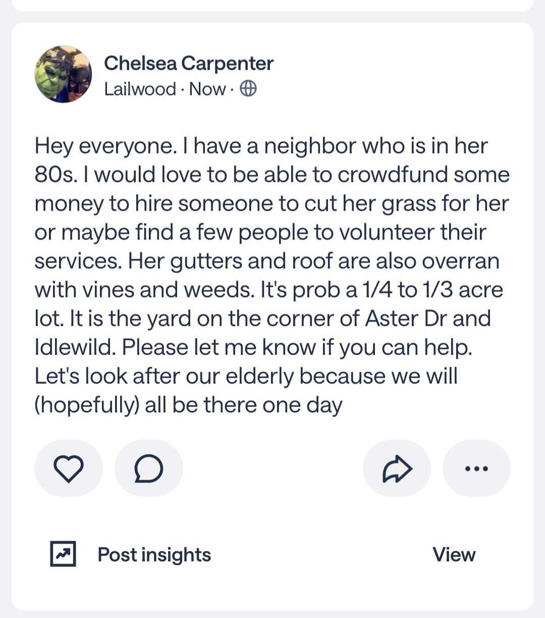 Support Nick's Free Lawn Care for the elderly and sick campaign photo, 4 of 5