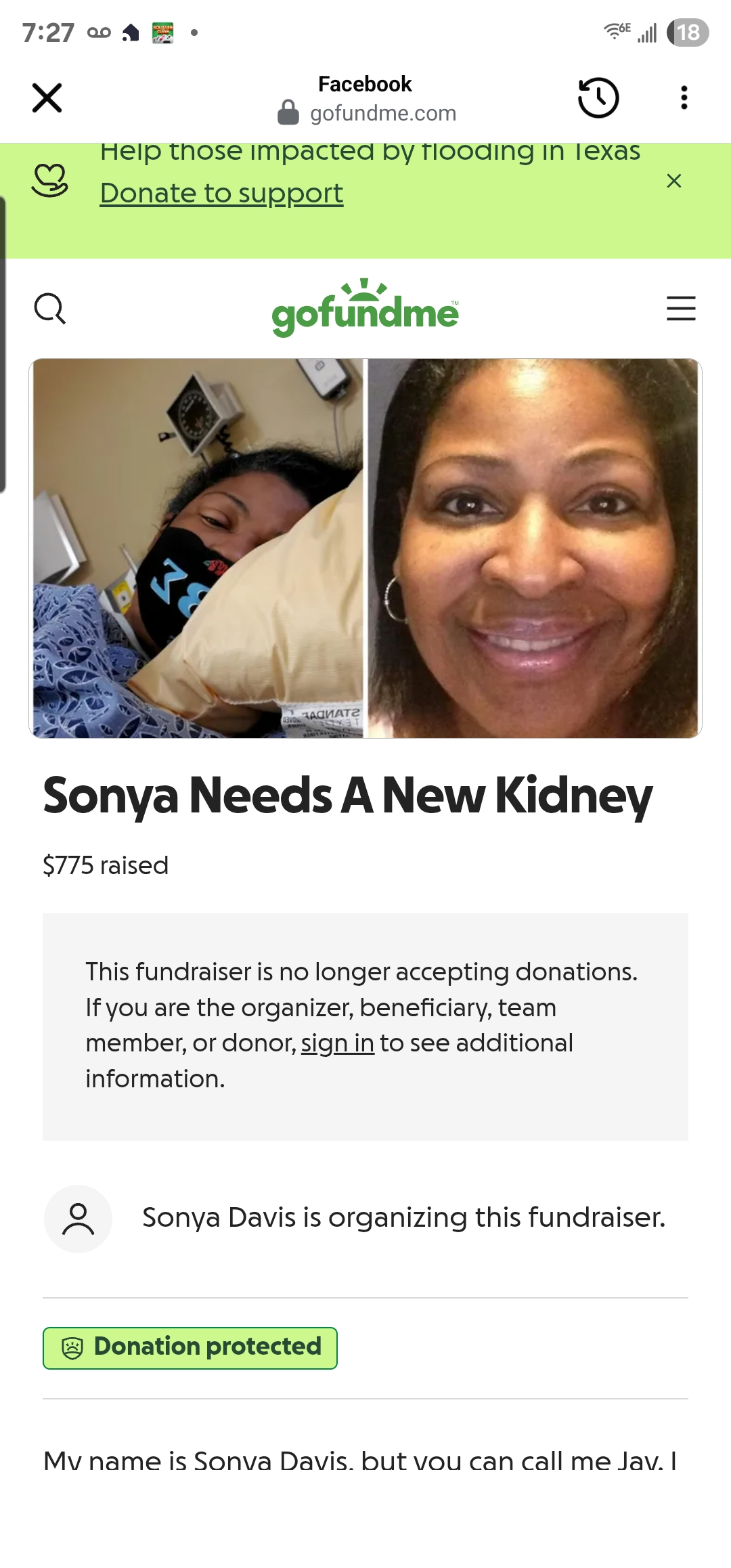 My Life-saving Transplant Journey is Nearing A New Phase campaign photo, 2 of 6