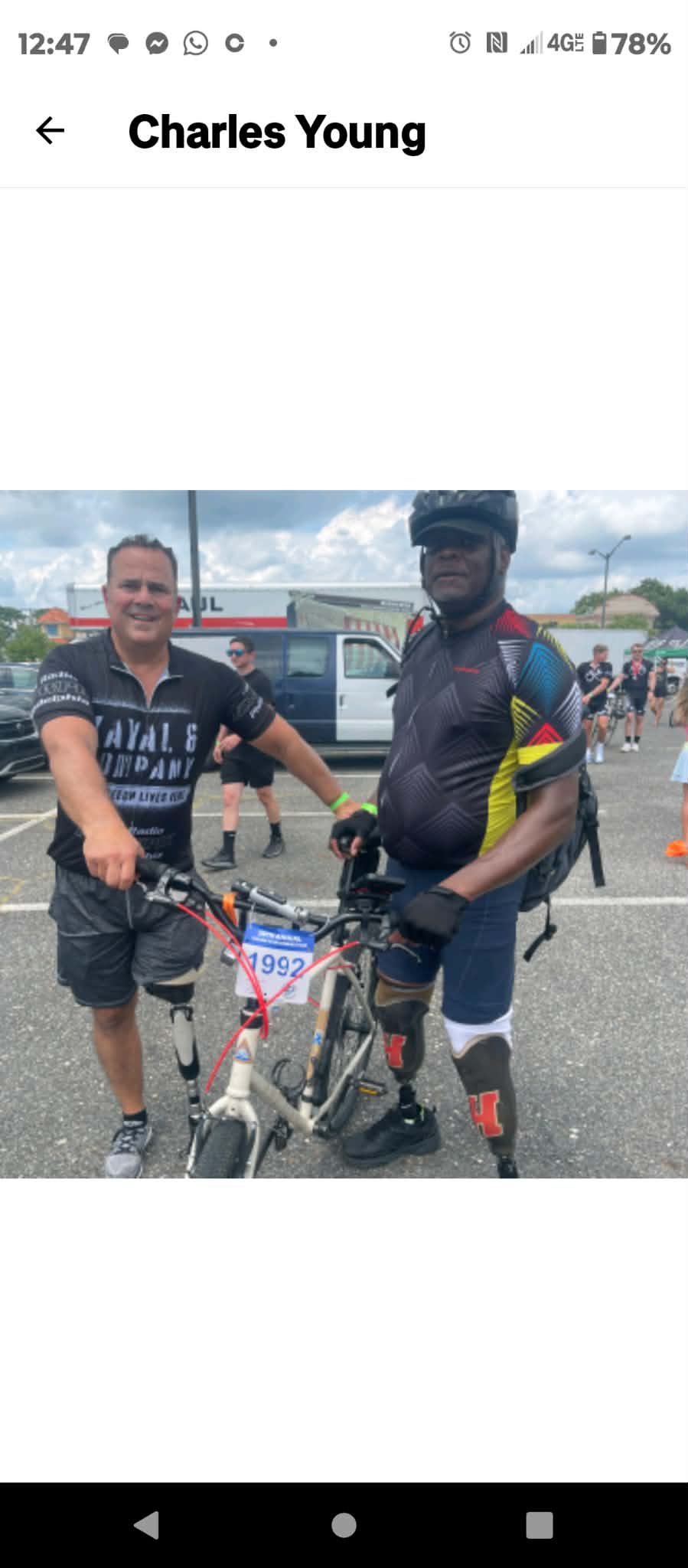 Support a Double Amputee's Cycling Journey campaign photo, 2 of 4