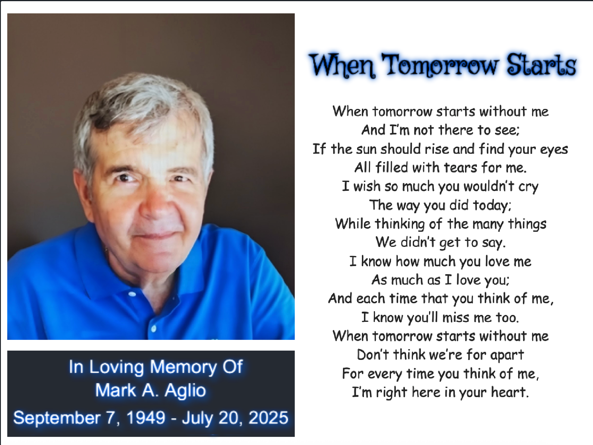 Assist Amy in Honoring Her Father's Memory campaign photo, 4 of 8