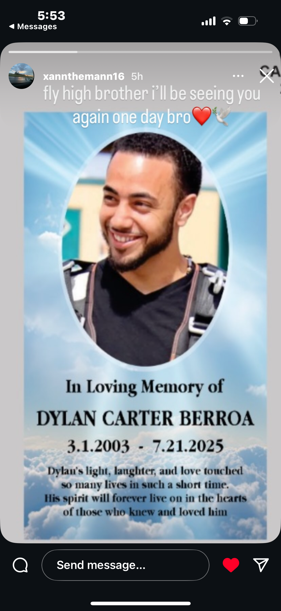 Help Us Honor Dylan Carter Berroa's Memory campaign photo, 2 of 4
