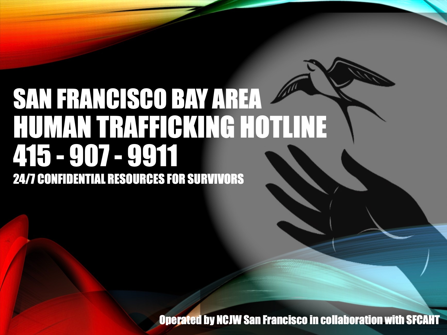 SFCAHT Student Alliance Supporting Human Trafficking Hotline campaign photo, 4 of 5
