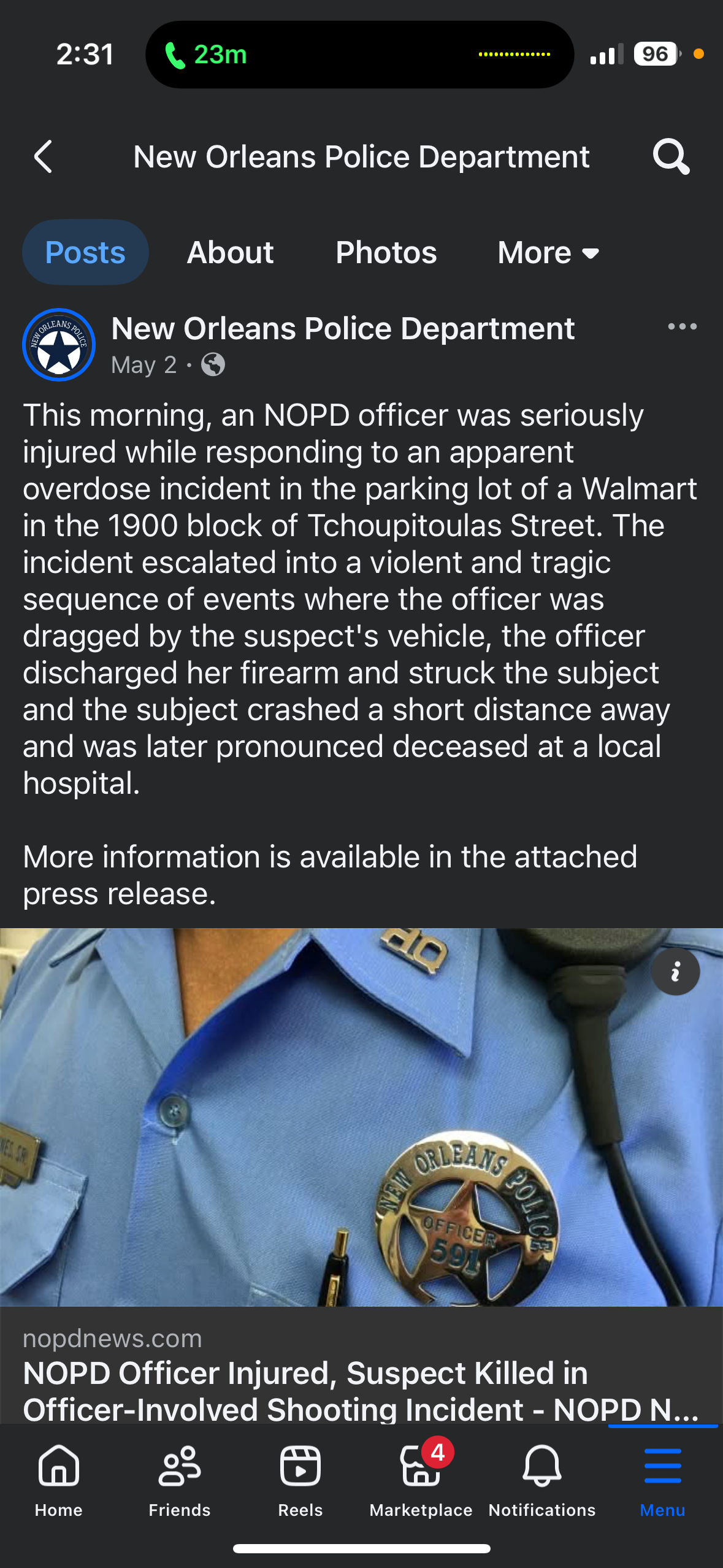 Help Detective Willey Return to Duty campaign photo, 7 of 8