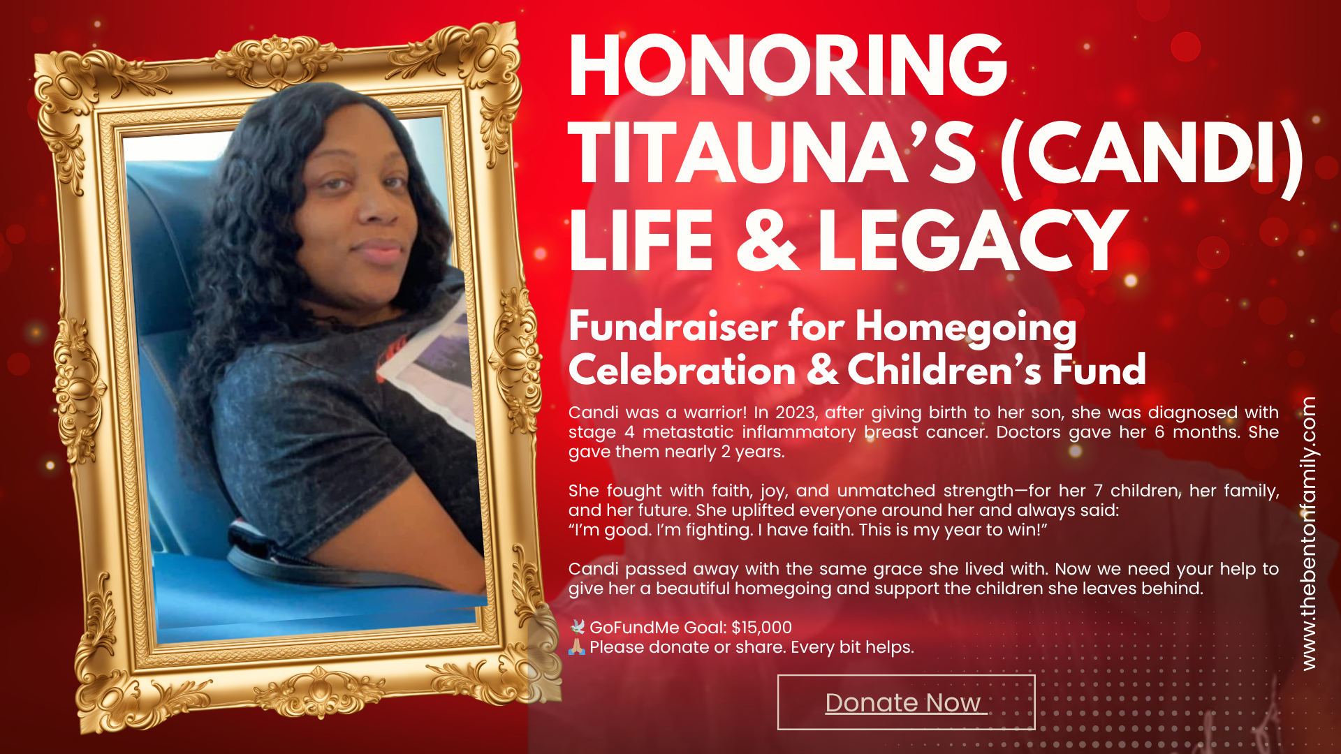 Help Us Honor Titauna Candi’s Benton's Legacy campaign photo, 2 of 4