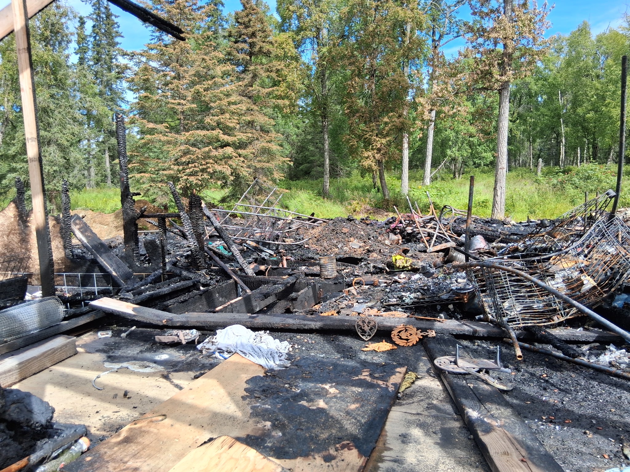 Andersons house fire campaign photo, 5 of 7