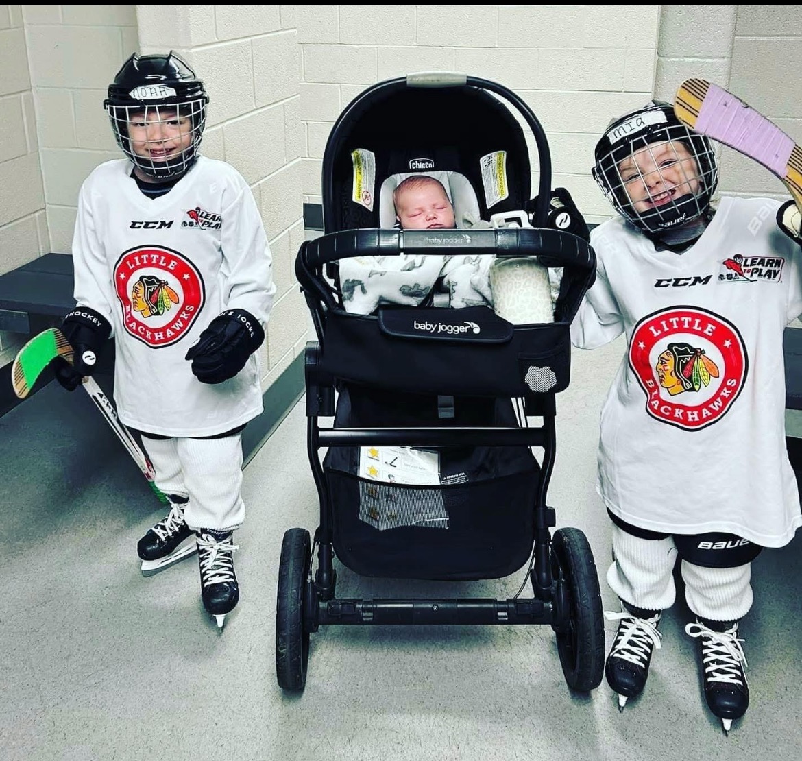 Replacing stolen stroller, car seat, and hockey equipment campaign photo, 5 of 6