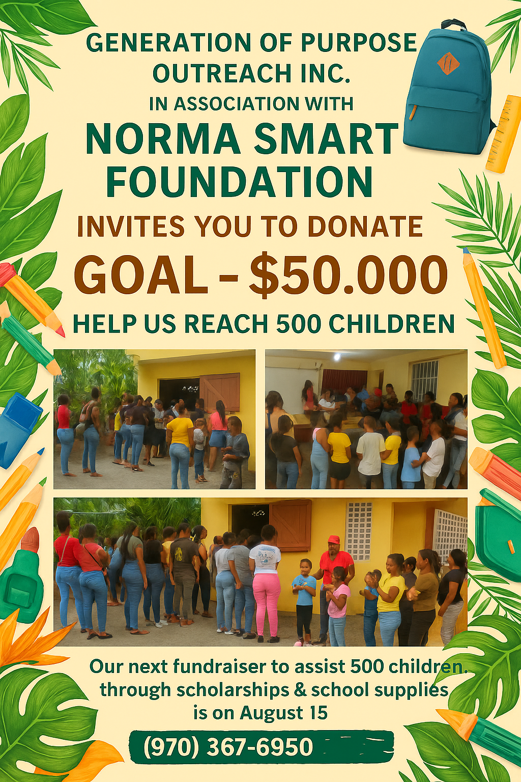 Support Scholarships and Supplies for Kids campaign photo, 2 of 4
