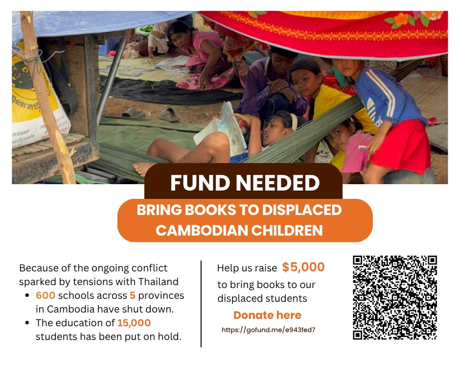 Fundraiser by Somphors Tann : Bring Books to Displaced Cambodian