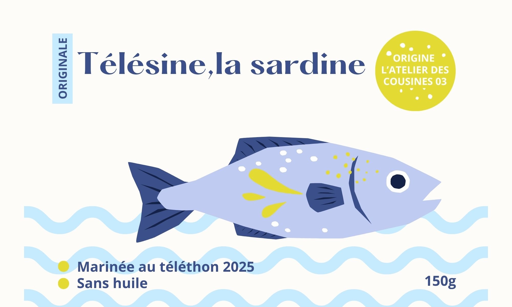 Télésine la sardine qui navigue pour le Téléthon campaign photo, 5 of 6