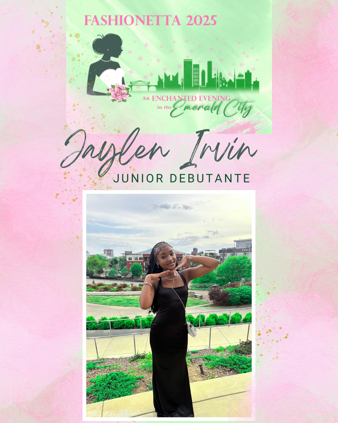 Jaylen Irvin, a 2025 Junior Debutante in Fashionetta! campaign photo, 4 of 5