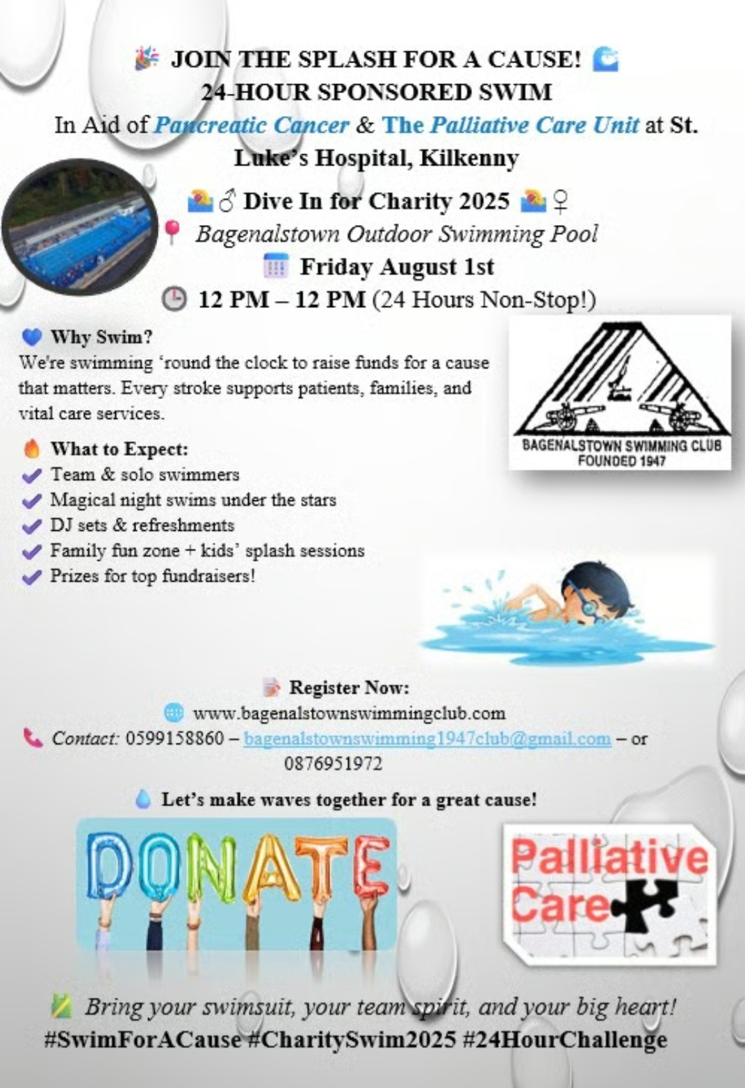 Swim for Charity campaign photo, 2 of 4