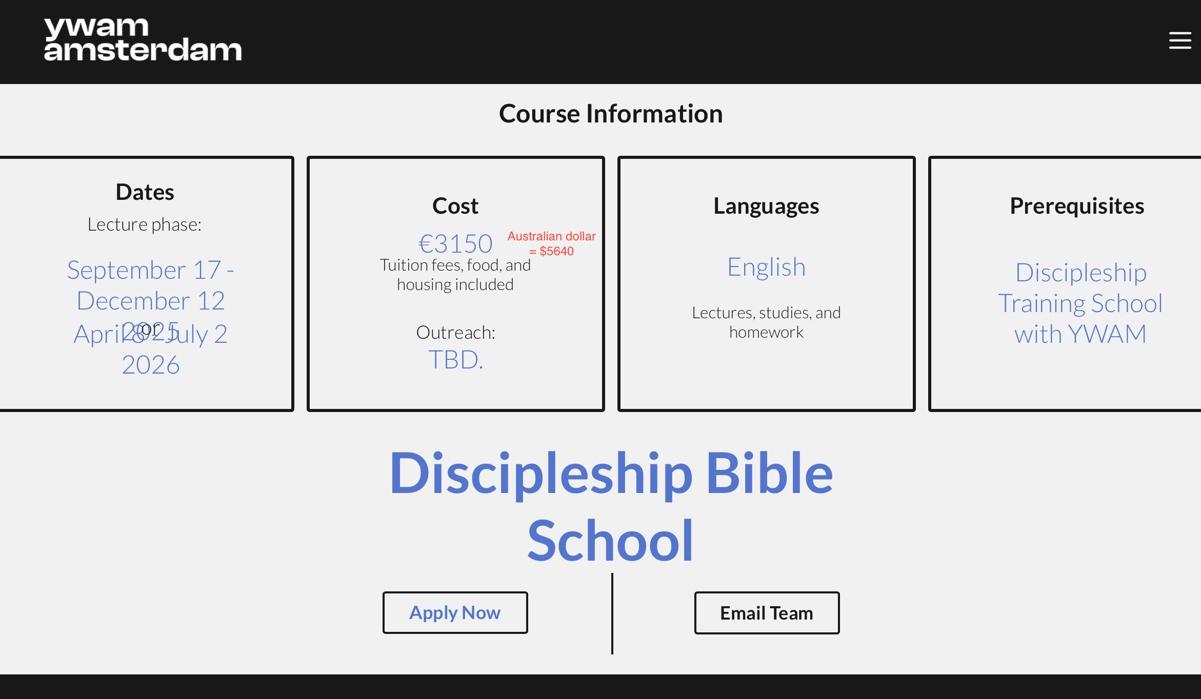 Help Noah to do a Bible school at YWAM Amsterdam 17th Sept. campaign photo, 4 of 7