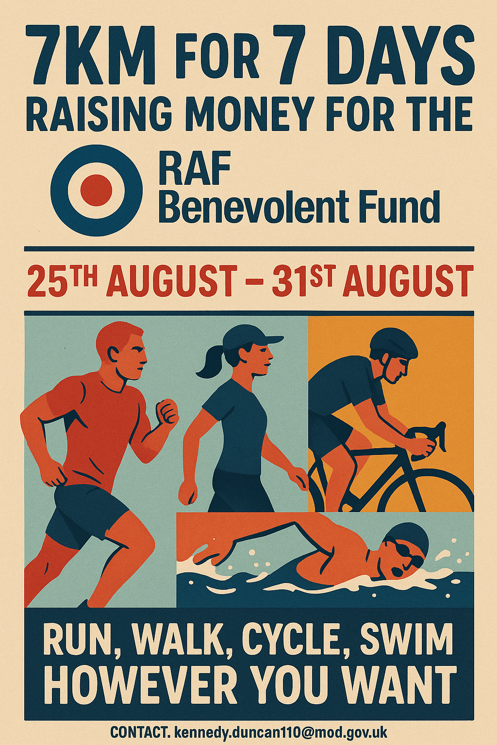 RAF Benevolent Fund - 7km for 7 Days campaign photo, 2 of 4