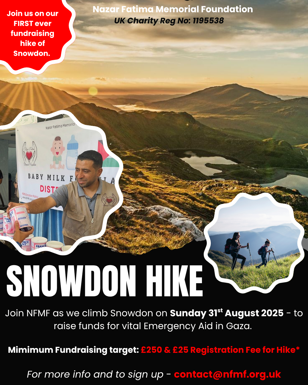 Zish's  Snowdon Hike for Gaza campaign photo, 2 of 4