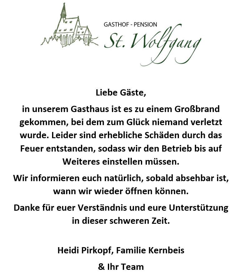 Hilfe für Kirchberger Gasthof St. Wolfgang nach Brand campaign photo, 2 of 4