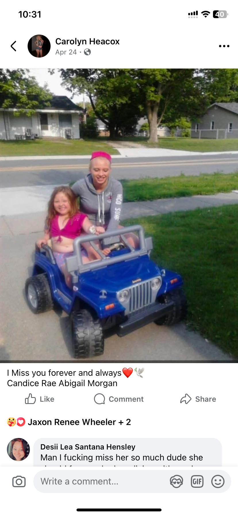 19 year old Candice’s Funeral Costs Need Your Help by Carolyn Heacox  gofundme donation