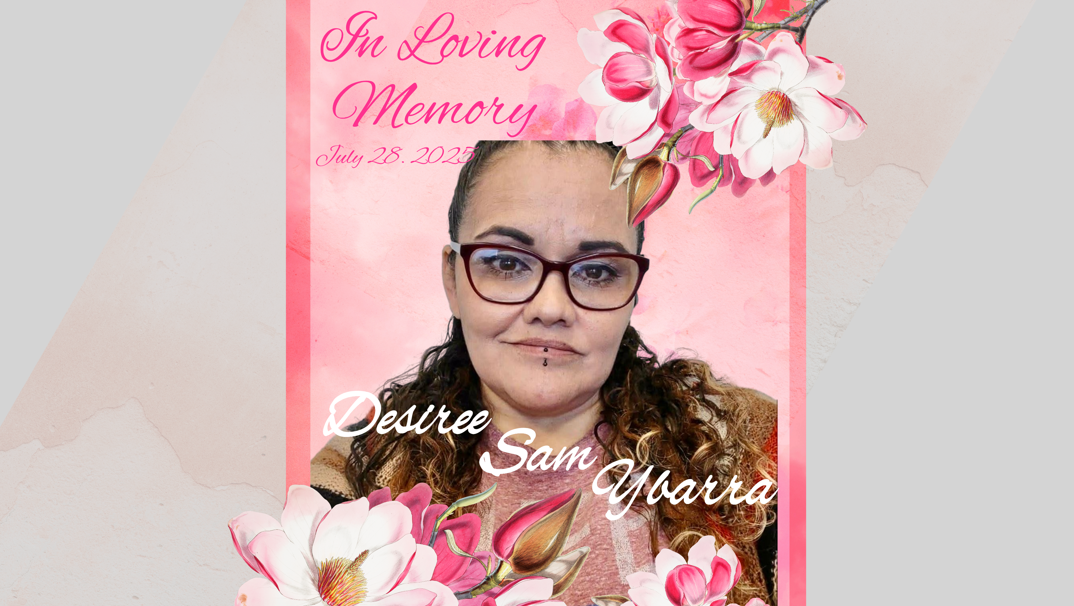 <h1>Honoring Desiree: Help Us Say Goodbye<span class="hidden-full-title" style="display:none;"> ❤️ by Matthew Ybarra</span></h1>