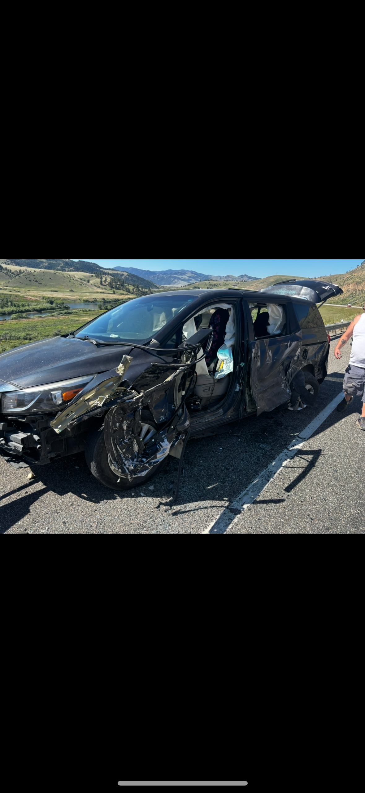 Family out of vehicle after being hit by 18 wheeler campaign photo, 6 of 7