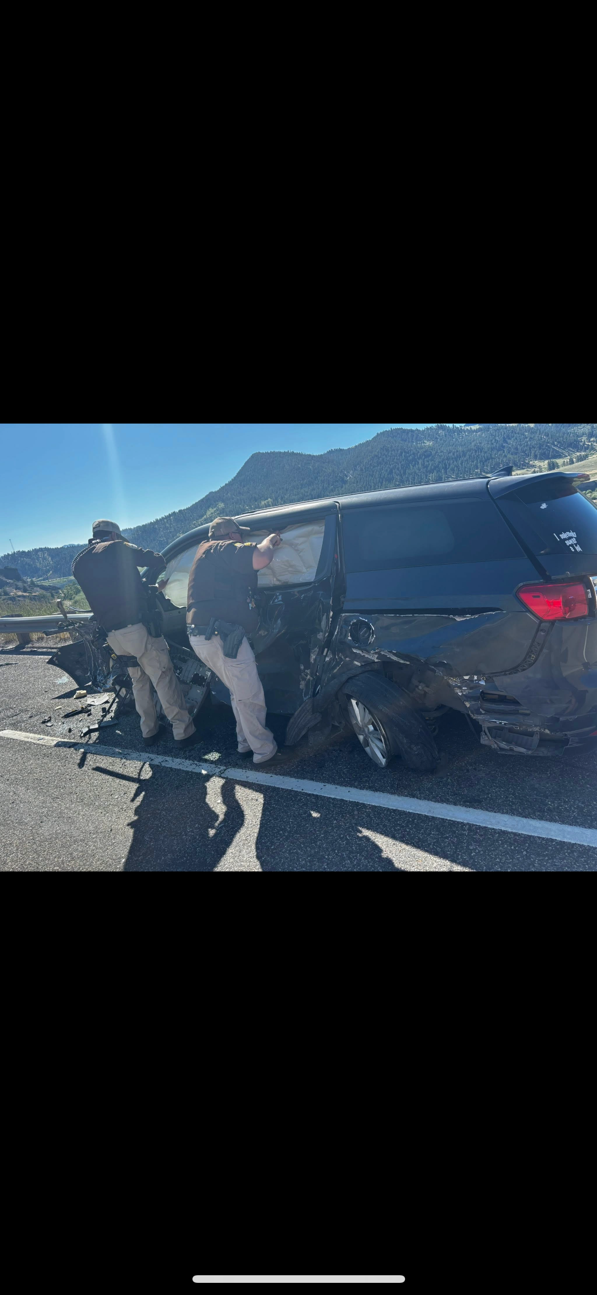 Family out of vehicle after being hit by 18 wheeler campaign photo, 4 of 7