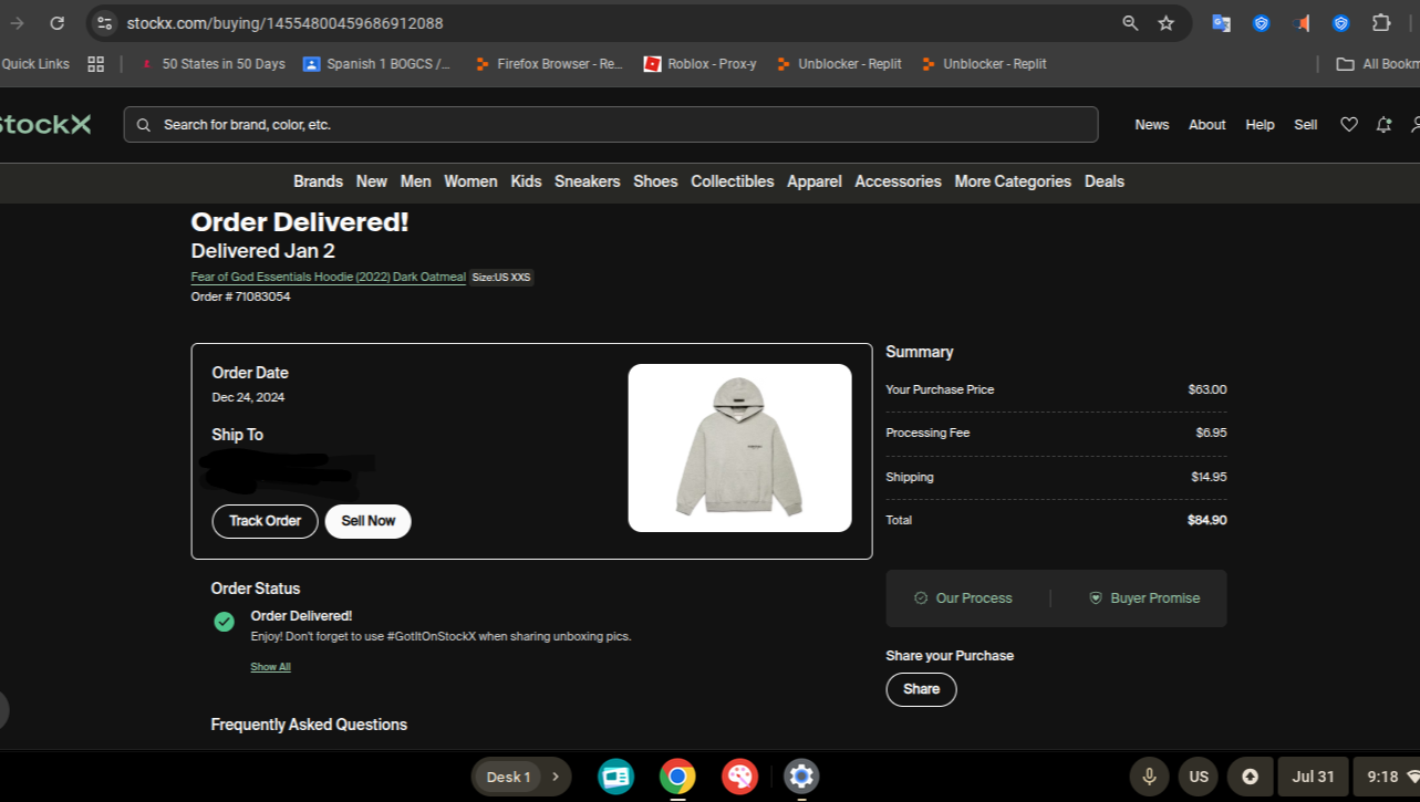 Help Replace a Lost Hoodie for School photo