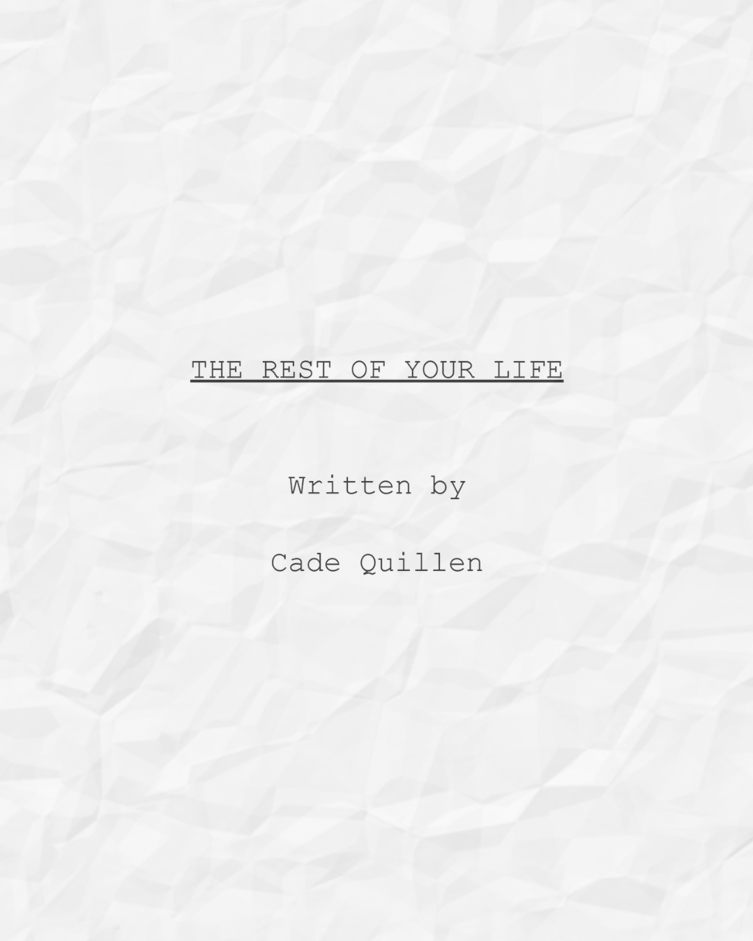 Help Bring "The Rest of Your Life"... to Life! campaign photo, 2 of 4