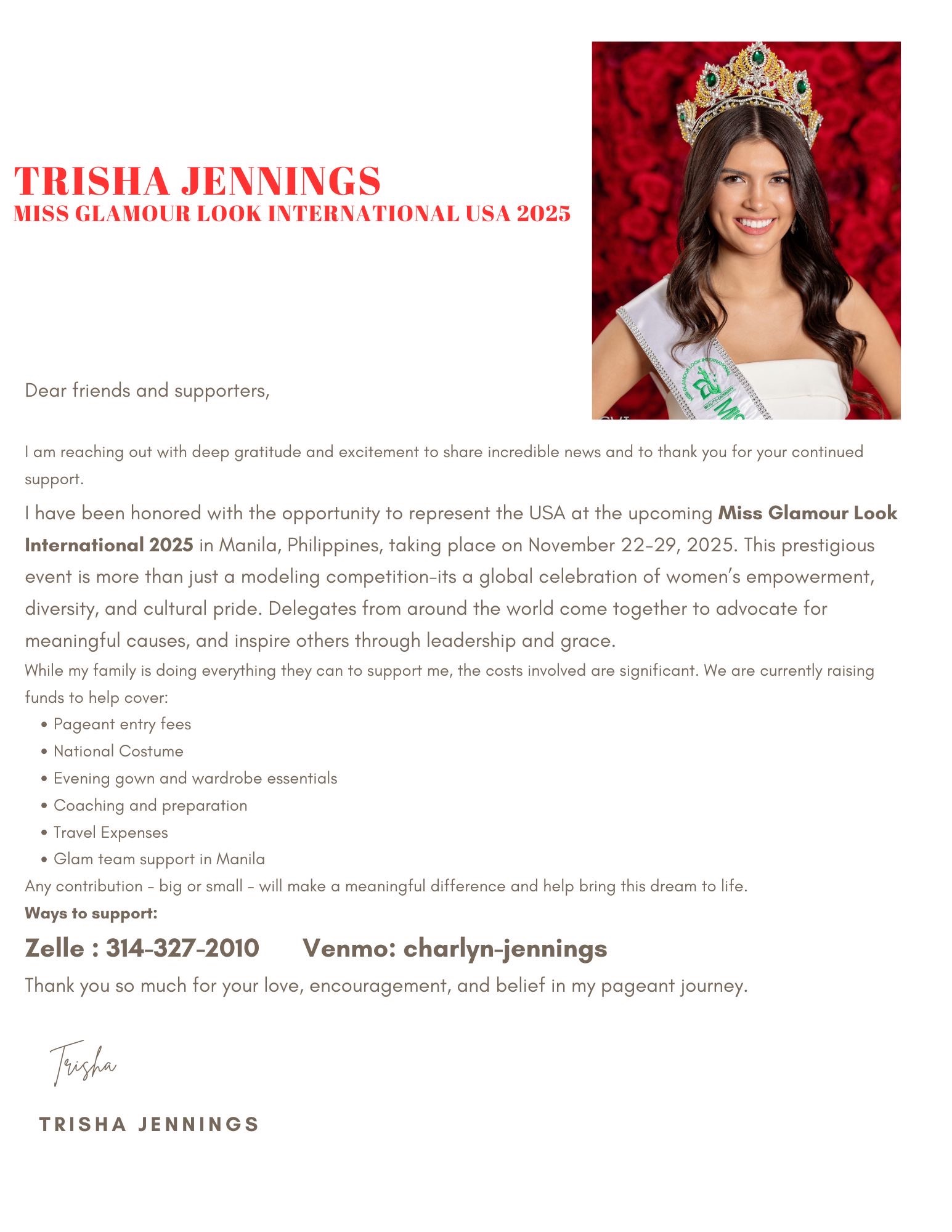 Empower Trisha's Journey to Miss Glamour Looks 2025 campaign photo, 7 of 8