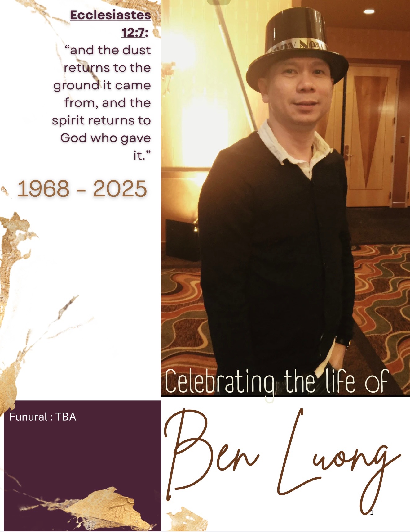 Ben's Legacy: Support His Final Journey campaign photo, 2 of 7